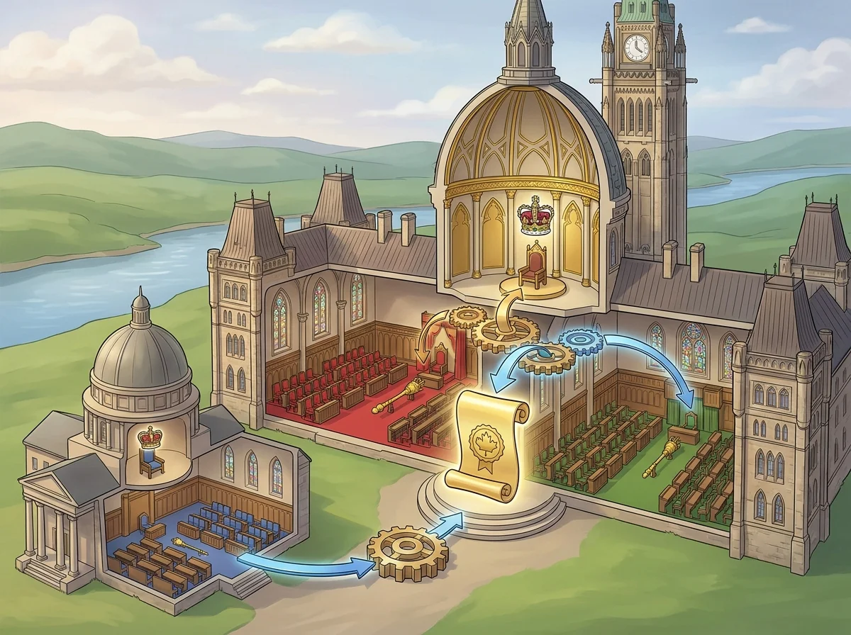 Les trois éléments du Parlement